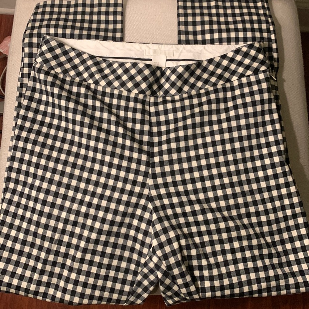 H&M Black pin stripe trousers